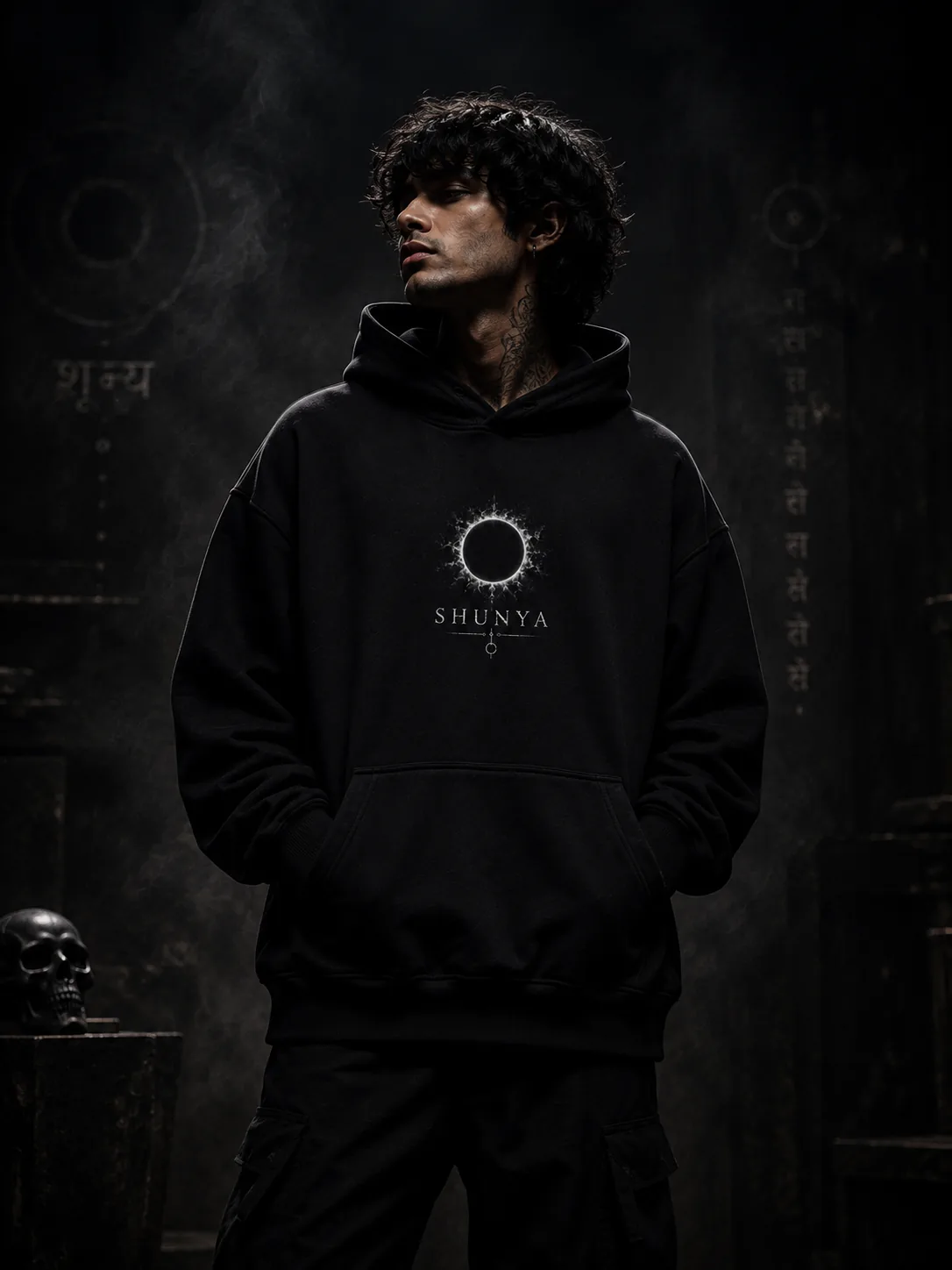 Shunya hoodie — worn